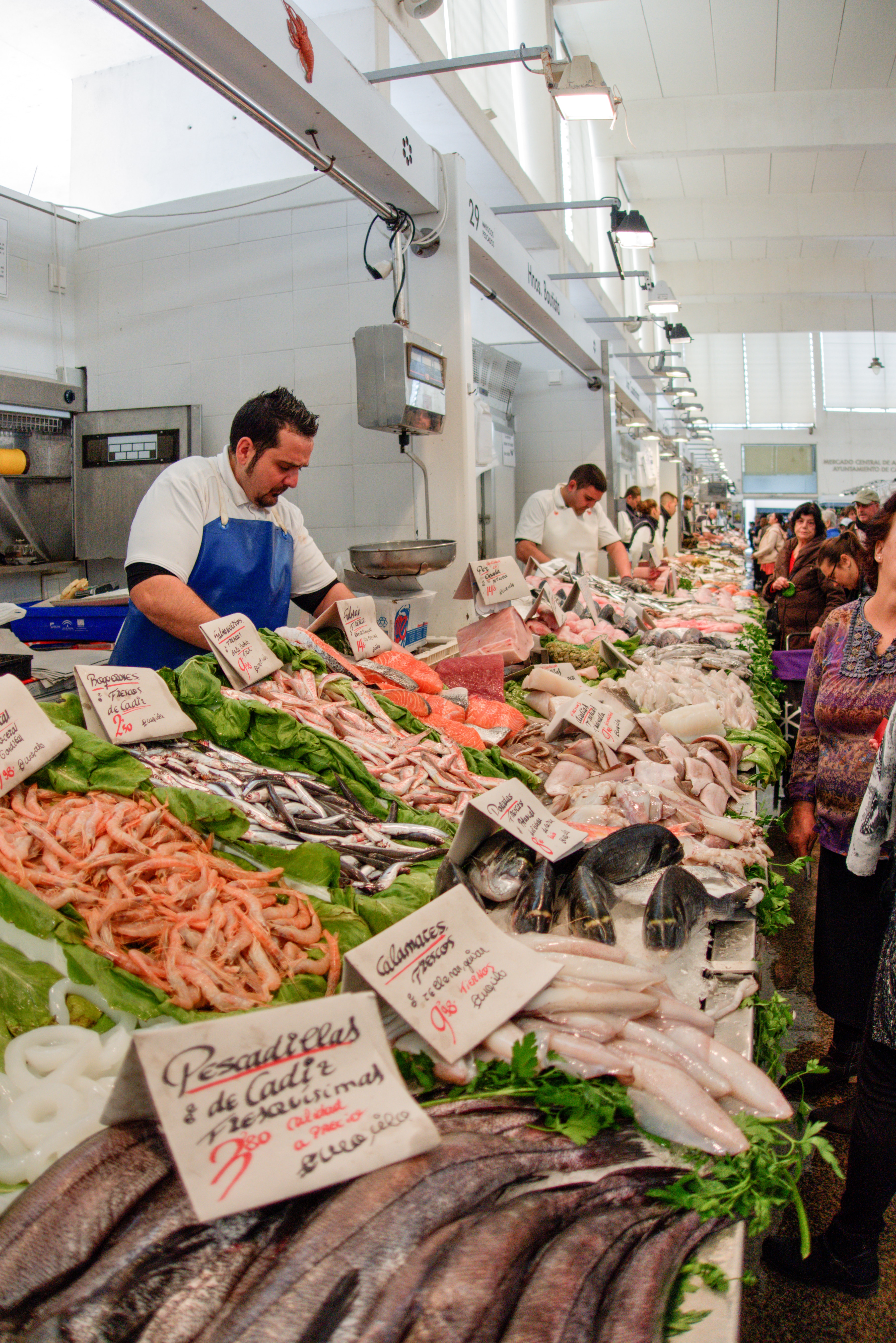 Fish market in Cadiz Spain
